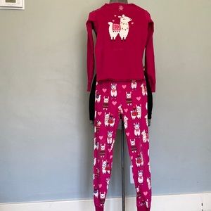Girls Gymboree Llama cotton Pjs Size 10